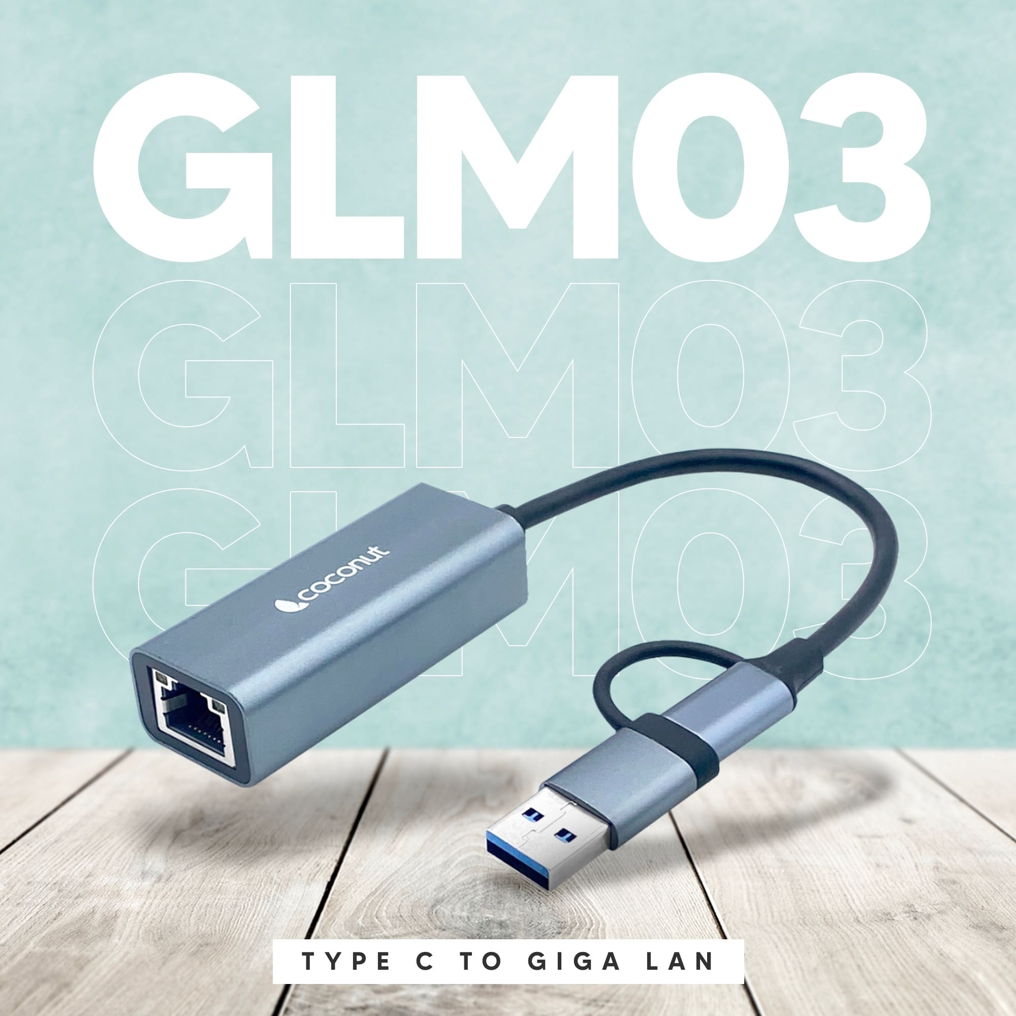 GLM03 USB LAN adapter for fast and reliable wired internet connection